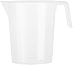 Restaurantware Measuring Cups, 2 Quarts Pack of 10 Conical Spout Liquid Measuring Cups Embossed Ml and Oz Graduations, Clear Plastic Scaling Vessel with Handle, For Cooking, Baking, For Oil, Flour