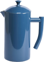 Frieling Double-Walled Stainless Steel French Press Coffee Maker, Navy, 34 fl oz.