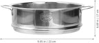 9 Inch Steamer Basket, STOBAZA Stainless Steel Steamer Insert for Pot, Veggie Rack with Handle, Vegetable Basket for Pot, Dishwasher Safe