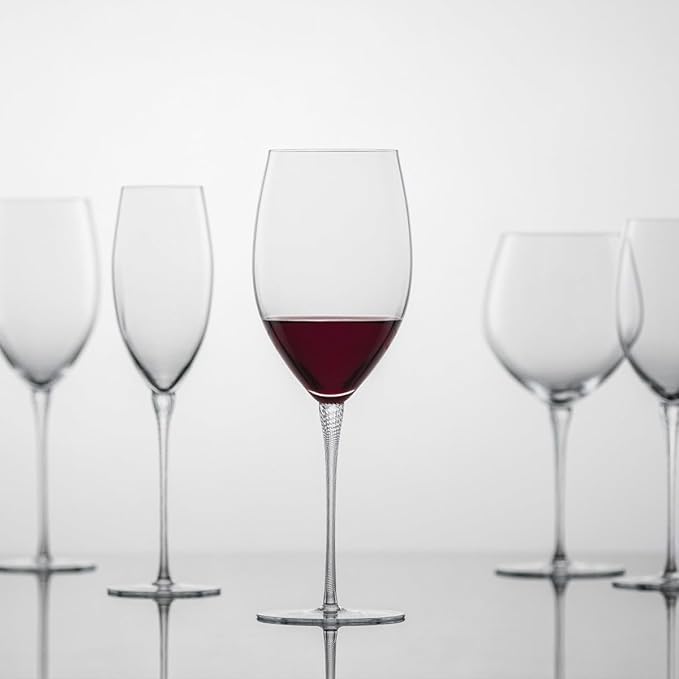 Zwiesel Glas Handmade Highness Crystal Glass, 21 Ounce Bordeaux (Set of 2), Clear