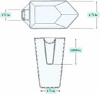 2 Cup (1 Pint | 16 Oz. | 500 mL) Scoop for Measuring Coffee, Pet Food, Grains, Protein, Spices and Other Dry Goods (Pack of 5)