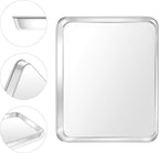 Baking Sheet, Yododo Stainless Steel Baking Pans Tray Cookie Sheet Toaster Oven Tray Pan Cookie Pan, Non Toxic & Healthy, Superior Mirror Finish & Rust Free, Easy Clean & Dishwasher Safe - 10.4 inch