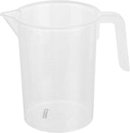 Restaurantware Measuring Cups, 16 Ounce Pack of 10 Conical Spout Baking Measuring Cups, Liquid Scaling Vessel with I-Beam Handle, Embossed Graduations, Clear, Break and Crack Resistant for Baking