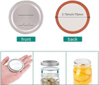 100pcs Regular Mouth Canning Lids for Ball, Kerr Jars - Split-Type Metal Mason Jar Lids for Canning - Food Grade Material, 100% Fit & Airtight for Regular Mouth Jars
