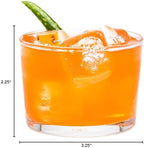 Restaurantware Sumi 7.5 Ounce Rocks Glasses Set of 12 Fine-Blown Lowball Glasses - Tempered Dishwasher-Safe Glassware Clear Glass Whiskey Glasses Serve Cocktails and Liquors For Bars or Homes