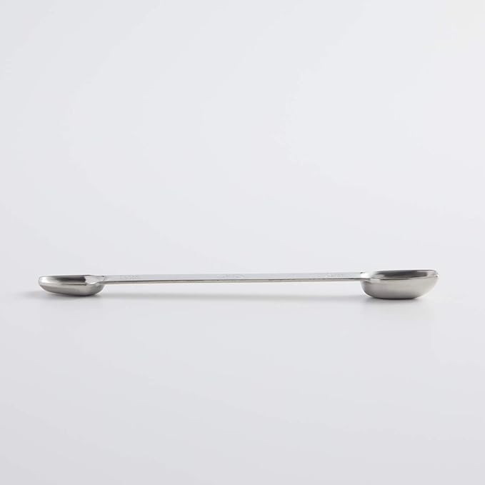 AllSpice Stainless Steel Double Sided Measuring Spoon- 1/2 Teaspoon and 1/4 Teaspoon