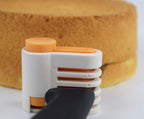 2PCS DIY Cake Slicer, Stratification Auxiliary, Bread Slice, Toast Cut, 5 Layers Leveler Slicer, Kitchen Fixator Tool (2, Orange)
