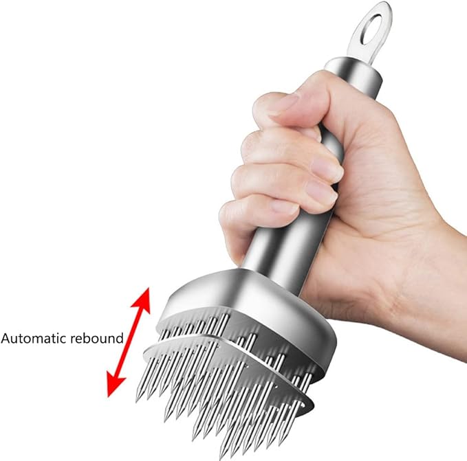 Meat Tenderizer Tool - Stainless Steel Meat Tenderizer Needle for Steak Beef Pork Chicken BBQ