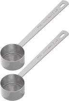 2PCS 1 Tablespoon Coffee Scoop, Long Handle Measuring Spoon, One tbsp (15ml) Stainless Steel Scooper