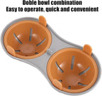 Wmool 2 Cavity Microwave Egg Cooker, Breakfast Double Row Egg Cooker, Poached Egg Cup Kitchen Cooking Gadgets