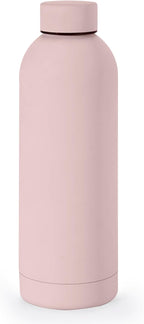 NOBL Stainless Steel Water Bottle,17 oz, 500 ml, Double Wall Vacuum Insulation, Sealed Bottle Keeps Drinks Cold 24 Hrs & Hot 12 Hrs, Leak Proof, Fits Noble Carry-On Cup Holder - Pink