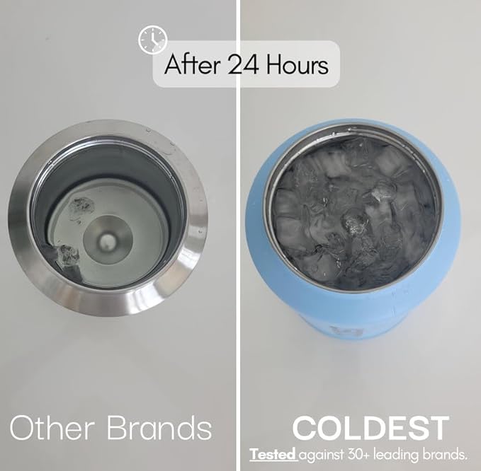 Coldest Tumbler with Handle and Straw - 100% Leak Proof Insulated Tumbler with Lid and Straw (3 Lids) - Stainless Steel Tumblers for Women & Men - Cup Holder Friendly Base, 46 oz (Lucky)