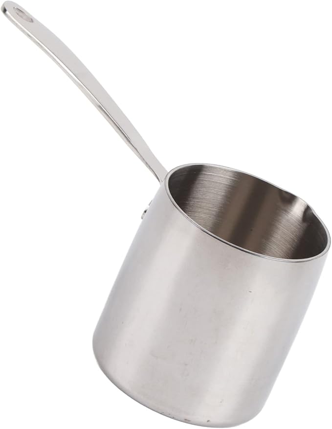 Butter Warmer Pot Quick Heat Conduction Three Layer Stainless Steel Butter Warmer with Accurate Scale Holes (700ML)