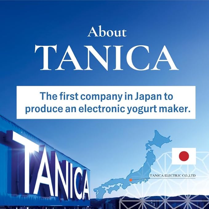 [TANICA] YOGURTiA Fermented Food Maker (1.1L, White, Made in Japan) - Yogurt, Miso, Amazake, Soy Sauce Koji, 2 Glass Pots + Onsen Eggs Stand + Recipes