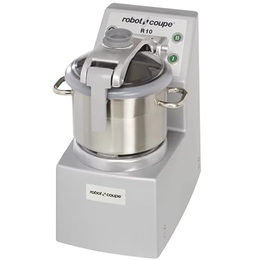Robot Coupe R10U 2-Speed Vertical Cutter Mixer Food Processor with 10-Quart Stainless Steel Bowl and 3.5-Quart Mini Stainless Steel Bowl, 208-240v/3ph