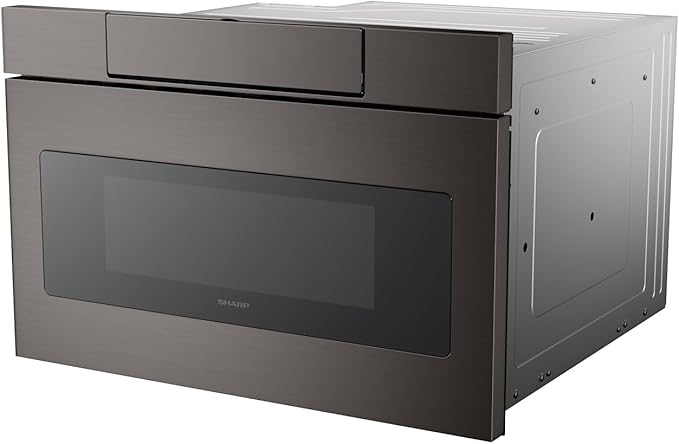 Sharp SMD2470AH 24" Microwave Drawer with 1.2 cu. ft. Capacity in Black Stainless Steel