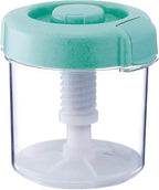 Instant Pickle Maker Vegetable Press Tsukemono Container Round Made in Japan BPA Free (Green 1.6L)