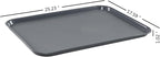 Gray Large Plastic Trays, Multi-Purpose Boot Trays, 25.23" x 17.59", 6 Packs