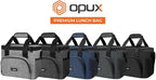 OPUX Soft Cooler Bag, Insulated Collapsible Lunch Cooler Bag for Men Work Camping Beach Travel, Portable Soft Sided Leakproof Waterproof Large Lunch Bag Box with Shoulder Strap 18 Cans, Black