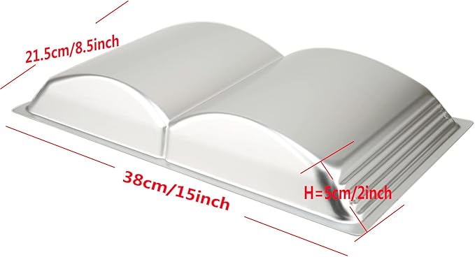 Aluminum Book Shaped Cake Pan Mould Birthday Cake Pan Bakeware Baking Mold Pastry Mould