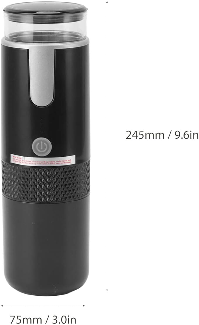 AUNMAS Portable Coffee Machine Travel, Car Espresso Maker Handheld Coffee Maker Manually Operated for Camping Hiking Electric Espresso Machine Compatible for Capsules