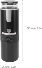 AUNMAS Portable Coffee Machine Travel, Car Espresso Maker Handheld Coffee Maker Manually Operated for Camping Hiking Electric Espresso Machine Compatible for Capsules