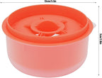 Egg Separator, Easy to, Separates up to 6 Yolks, Non, Reusable for Home Bakery (dark deep orange)