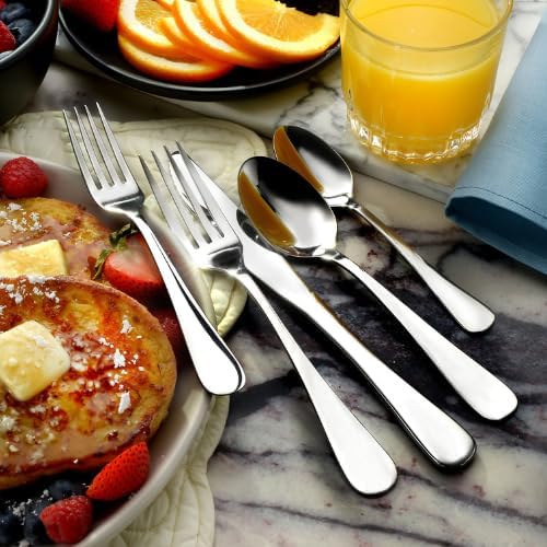 Liberty Tabletop Annapolis 40 Piece flatware set service for 8 Silverware Made in USA