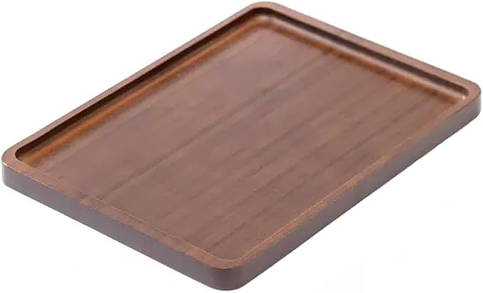 Bamboo Serving Tray,Food Tray for Breakfast,Coffee Table,Dinner & Bar, Decorative Tray for Kitchen, Bedroom (Large)