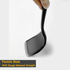 Silicone Spatula Set, 600°F Heat Resistant Silicone Spatula Turner Flipper for Cooking, Non Stick and Non Scratch Kitchen Utensils for Eggs, Burgers, Crepes, 2-Pack Solid Spatulas Set, Black