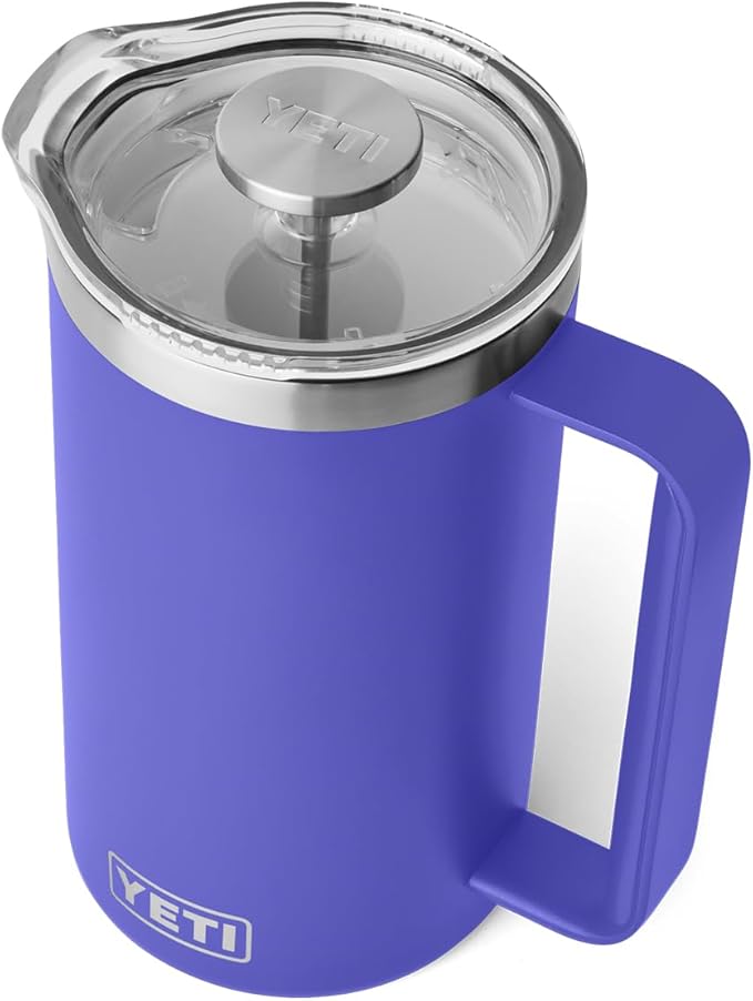 YETI Rambler 34 oz. French Press Coffee Maker, Ultramarine Violet