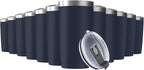 12Pack 20oz Tumbler Vacuum Insulated Travel Mug with Lids, Stainless Steel Double Wall Bulk Cup for Home, Office, Outdoor Suitable for Vehicle Cup Holders （Navy）