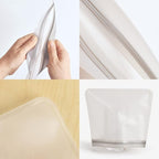 Reusable Gallon Freezer Bags, Ziplock Leakproof Reusable Gallon Bags for Marinate Meats, Fruit, Sandwich, Snack, 2 Gallon Bags + 4 Quart Bags + 4 Snack Bags