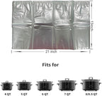 Slow Cooker Liner,Disposable Cooking Bags Large Size Fitted liners for electric slow cookers Fits 3-8 Quarts 13×21 Inch Suitable for Oval & Round Pots (20)
