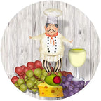Andreas Silicone JO-GGCF Non-Slip 6.25" Jar Opener, Easy Lid Opener, Made with Silicone and Fabric, Dishwasher Safe, Garlic Peeler, Chef, 6.25 inch