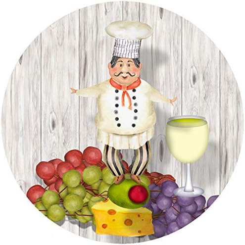 Andreas Silicone JO-GGCF Non-Slip 6.25" Jar Opener, Easy Lid Opener, Made with Silicone and Fabric, Dishwasher Safe, Garlic Peeler, Chef, 6.25 inch