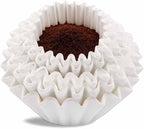 Coffee Filters 8-12 Cup, 7.875 inch x 3.25 inch, 200 Count Basket Coffee Filters, White Disposable 8 to 12 Cup Coffee Filter Paper