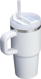 STANLEY Quencher H2.0 Tumbler with Handle and Straw 20 oz | Flowstate 3-Position Lid | Cup Holder Compatible for Travel | Insulated Stainless Steel Cup | BPA-Free | Frost