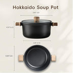 CAROTE Nonstick Soup Pot With Lid, 4.8Qt Non Stick StockPot Large Cooking Pot with Lid, Titanium - containing Soup Pot, Induction Compatible, PFOA/PFOS Free