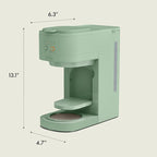 BELLA VersaBrew 2-in1 Coffee Maker, K-Cup compatible, Brew 3 Sizes Carafes & Single Serve Cups, Dishwasher Safe Reusable Filter & Filter Holder, Iced Coffee Function, 60oz Tank, Seaglass