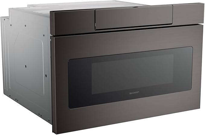 Sharp SMD2470AH 24" Microwave Drawer with 1.2 cu. ft. Capacity in Black Stainless Steel