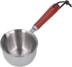 Melting Pot, Nonstick Stainless, Butter Milk Pot, Stainless Steel Butter Warmer Coffee Warmer Milk Steel Coffee with Dual Pour Spouts Small Saucepan for Syrup