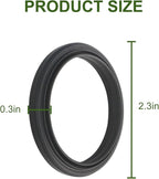 58mm Silicone Steam Ring 2 Pack for Delonghi Espresso Machine Steam Seal Ring Head Filter Silicone Gasket for D'Lh Espresso Machine Parts EC685 EC680 EC695 EC820 EC850 EC860 EC9335M EC9355M EC9665M