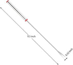 XATDOMESD 12 PCS Stainless Steel Fondue Forks, Heat Resistant Multicolor Coding Handle, 6 Colors x 2 Set, 9.5 Inch