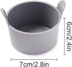 Microwave Egg Poacher, Nonstick Egg Boiler Poacher 4 PCS, Egg Poacher Cups, Boiled Egg Mold, Poached Egg Cooker for Baking Oven Microwave Stovetop Egg Cooking Air Fryer (A)