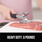 GORILLA GRIP Patented Dual-Sided Meat Tenderizer, Heavy Duty Kitchen Mallet with Soft Handle, Spiked Side Tenderizes and Smooth Flattens, Maximize Food Flavor, Commercial Grade Chicken Pounder, Mint