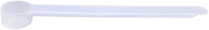 Plastic Measuring Scoop, (1.25 cc | 1/4 teaspoon | 1.25 mL) Long Handle Spoons for Powders, Granules, Coffee, Pet Food, Baking Supplies, Protein and Other Dry Goods, BPA Free (Set of 1)