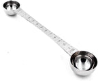 CoaGu Dual-Measure Coffee Scoop Set: 1 Tsp (5ml) & 1 Tbsp (15ml) Long-Handled Stainless Steel Scoops for Precise Coffee and Baking Measurements
