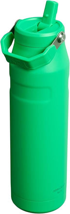 Stanley IceFlow Flip Straw 2.0 Water Bottle 36 oz | Built-In Straw with Larger Opening | Lightweight and Leak Resistant | Insulated Stainless Steel | BPA-Free | Meadow