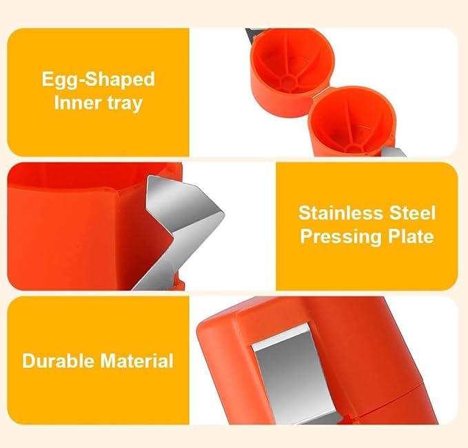 3PCS Egg Shell Opener Egg Cracker Tool for Raw Eggs Egg Topper Cutter Hard Boiled Egg Peeler Cube Egg Separator Stainless Steel Eggshell Breaker Multifunctional Raw Eggs Cracking Tool Kitchen Gadgets